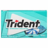 Trident Minty Sweet Twist Sugar-Free Gum Perspective: Main