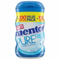 Mentos Pure Fresh Sugar Free Fresh Mint Flavor Chewing Gum