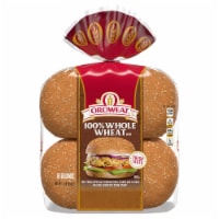Oroweat 100% Whole Wheat Sandwich Buns Perspective: Main