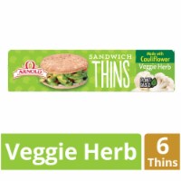 Arnold® Sandwich Thins Veggie Herb Rolls (Packaging May Vary)