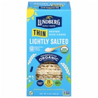 Lundberg Family Farms® Organic Lightly Salted Thin Stackers® Brown Rice Puffed Grain Cakes