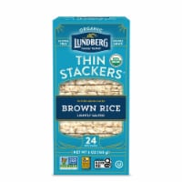 Lundberg Family Farms® Organic Lightly Salted Thin Stackers® Brown Rice Puffed Grain Cakes