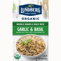Lundberg Organic Garlic & Basil Whole Grain Rice & Wild Rice Seasoning Mix