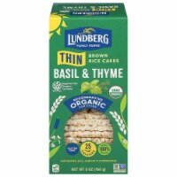 Lundberg Family Farms Organic Thin Stackers Basil & Thyme Rice Cakes