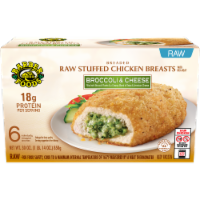 Barber Foods® Raw Breaded Broccoli & Cheese Stuffed Chicken Breasts