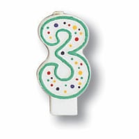 James Paul Products Number 3 Party Candle Perspective: Main