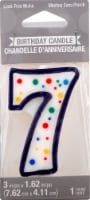 James Paul Products Number 7 Birthday Candle Perspective: Main