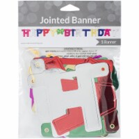 Creative Converting Jointed Banner 4 X5'-Happy Birthday