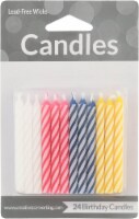 Creative Converting Assorted Striped Candles Perspective: Main