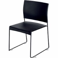 Safco Currant High Density Stack Chair Black 4 Pack 4271BB