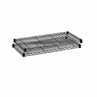 Safco Commercial Extra 2-Shelf Metal Shelf 48 Black 5242BL