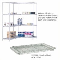 Safco 48 x18  Industrial Extra Shelf Pack in Gray
