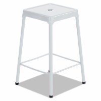 Safco Counter-Height Steel Stool White 6605WH