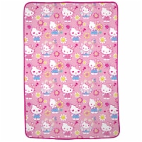 Hello Kitty Throw Blanket - Garden Cheer Perspective: Main
