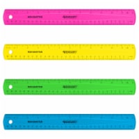 Westcott 6 Plastic Ruler, Assorted Colors (2 pack) (00414)