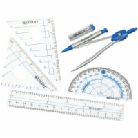 School Smart 1565401 6 in. Plastic Ruler Flexible, Clear - Pack of 12