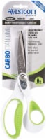Westcott Carbo Titanium Straight Shear Scissors - White/Green