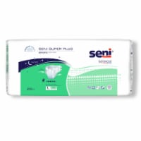 Seni Super Plus Incontinence Brief L Breathable / Overnight, S-LA25-BP1, Severe, 75 Ct