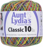 Aunt Lydia's Classic Crochet Thread Size 10-Aqua, 1 count - Foods Co.