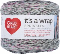 Red Heart It's A Wrap Sprinkles Yarn-Red Velvet