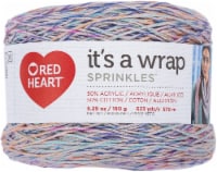 Red Heart It's A Wrap Sprinkles Yarn-Plum Pudding
