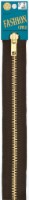 Coats Fashion Metal Brass Separating Zipper 18   -Cloister Brown