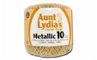 Aunt Lydia's Metallic Crochet Thread Size 10-Natural & Gold