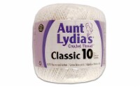 Aunt Lydia's Classic Crochet Thread Size 10-White