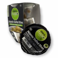 Mario 50g Jammin' Jalapeño Stuffed Green Olive Snack Cups (18 per case)