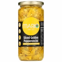 Mario 16oz Sliced Golden Pepperoncini Peppers 6-Pack