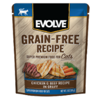 Evolve® Grain-Free Chicken & Beef Recipe in Gravy Wet Cat Food