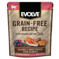 Evolve® Grain-Free Salmon & Sweet Potato Stew in Gravy Wet Cat Food