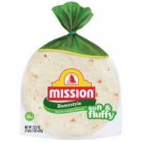Mission Soft & Fluffy Homestyle Soft Taco Size Flour Tortillas Perspective: Main