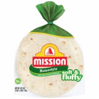 Mission Soft & Fluffy Homestyle Soft Taco Size Flour Tortillas Perspective: Main