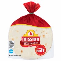 Mission Super Soft Fajita Size Flour Tortillas Perspective: Main