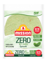 Mission® Zero Net Carb Spinach Tortillas Perspective: Main