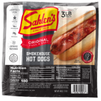 Sahlen's Original Pork & Beef Smokehouse Hot Dogs Perspective: Main