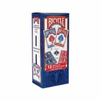 Bicycle Poker Size Standard Index Playing Cards, 12 Deck Player's Pack
