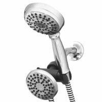 Waterpik® PowerSpray+ 2-in-1 Dual Shower Head - Chrome Perspective: Main