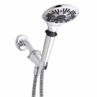 Waterpik PowerSpray Plus Chrome 5 settings Showerhead 1.8 gpm - Total Qty: 1 Perspective: Main