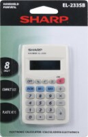 Sharp® EL-233SB 8 Digit Pocket Calculator - White