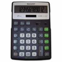 EL-R297BBK Recycled Series Calculator w/Kickstand, 12-Digit LCD ELR297BBK