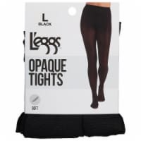 L'eggs® Silky Microfiber Opaque Tight - Black Perspective: Main