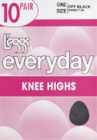 L'Eggs® Everyday Knee Highs - Off Black Perspective: Main