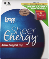 L'eggs® Sheer Energy® Women's Active Support Leg Non-Control Top Pantyhose - Nude Perspective: Main