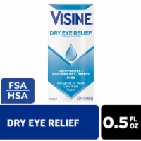 Visine Dry Eye Relief Moisturizes & Soothes Dry, Gritty Eyes Eye Drops Polyethylene Glycol 400