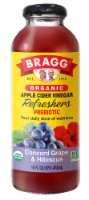 Bragg® Organic Concord Grape and Hibiscus Apple Cider Vinegar Prebiotic Refresher Perspective: Main