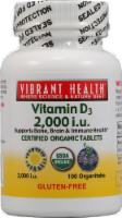 Vibrant Health Vitamin D3 Organitabs 2000IU Perspective: Main