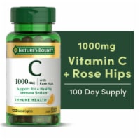 Nature's Bounty Vitamin C Plus Rose Hips Caplets 1000mg