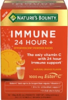 Nature's Bounty® Natural Orange Flavor Immune 24+ Effervescent Powder Packets 1000mg Perspective: Main